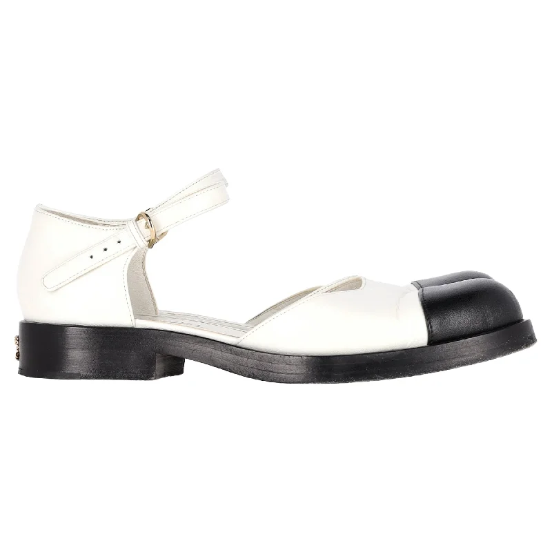Women's Ankle Strap Mules in Navy Blue with Rhinestone Embellishments for a Sparkly LookChanel Mary Jane Interlocking CC Logo Flat Sandals in White Leather Women's Ankle Strap Mules in Navy Blue with Rhinestone Embellishments for a Sparkly LookChanel Mary Jane Interlocking CC Logo Flat Sandals in White Leather