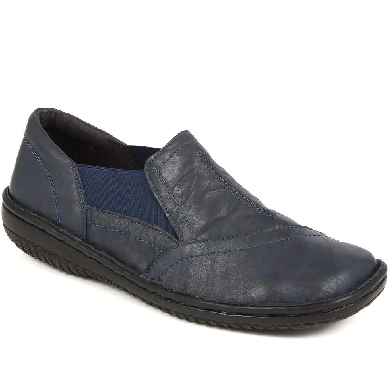 Breathable women's casual mesh shoes for summerElasticated Leather Slip Ons - HAK38029 / 324 707 Breathable women's casual mesh shoes for summerElasticated Leather Slip Ons - HAK38029 / 324 707