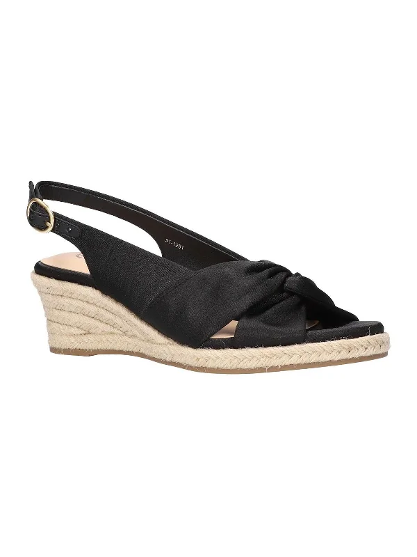 Lightweight women's espadrilles for easy movementKimora Womens Twist Front Slingback Wedge Sandals Lightweight women's espadrilles for easy movementKimora Womens Twist Front Slingback Wedge Sandals