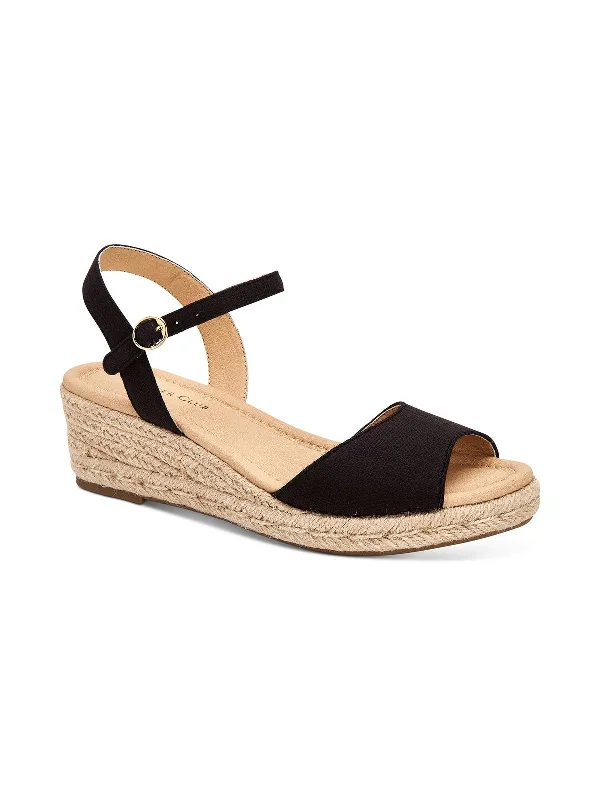 Women's espadrilles with floral - printed uppersLuchia Womens Canvas Buckle Wedge Sandals Women's espadrilles with floral - printed uppersLuchia Womens Canvas Buckle Wedge Sandals