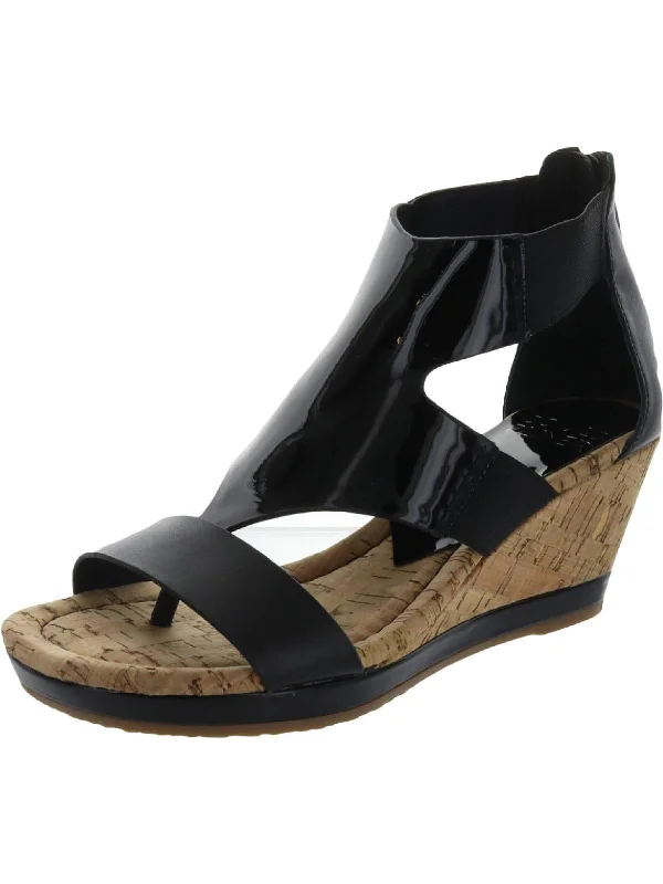 Women's espadrilles for a brunch dateMaraa Womens Patent Leather Thong Wedge Sandals Women's espadrilles for a brunch dateMaraa Womens Patent Leather Thong Wedge Sandals