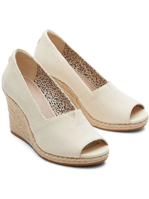 Animal - print women's espadrilles for a trendy edgeMichelle Womens Canvas Peep Toe Wedge Heels Animal - print women's espadrilles for a trendy edgeMichelle Womens Canvas Peep Toe Wedge Heels
