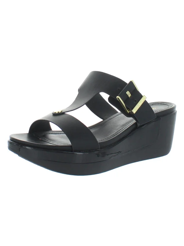 Women's espadrilles with geometric - print accentsPepea Buckle Womens Faux Leather Open Toe Wedge Sandals Women's espadrilles with geometric - print accentsPepea Buckle Womens Faux Leather Open Toe Wedge Sandals