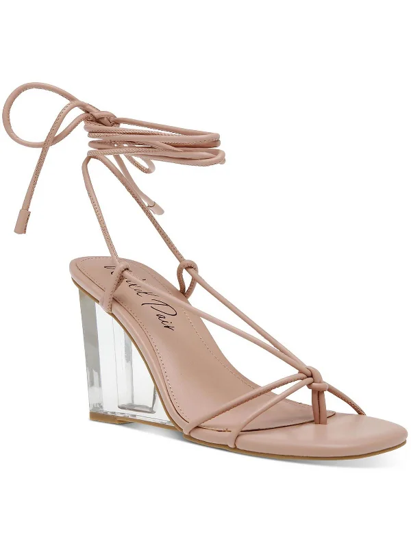 Platform - sole women's espadrilles for added heightSanteago Womens Faux Leather Strappy Wedge Sandals Platform - sole women's espadrilles for added heightSanteago Womens Faux Leather Strappy Wedge Sandals