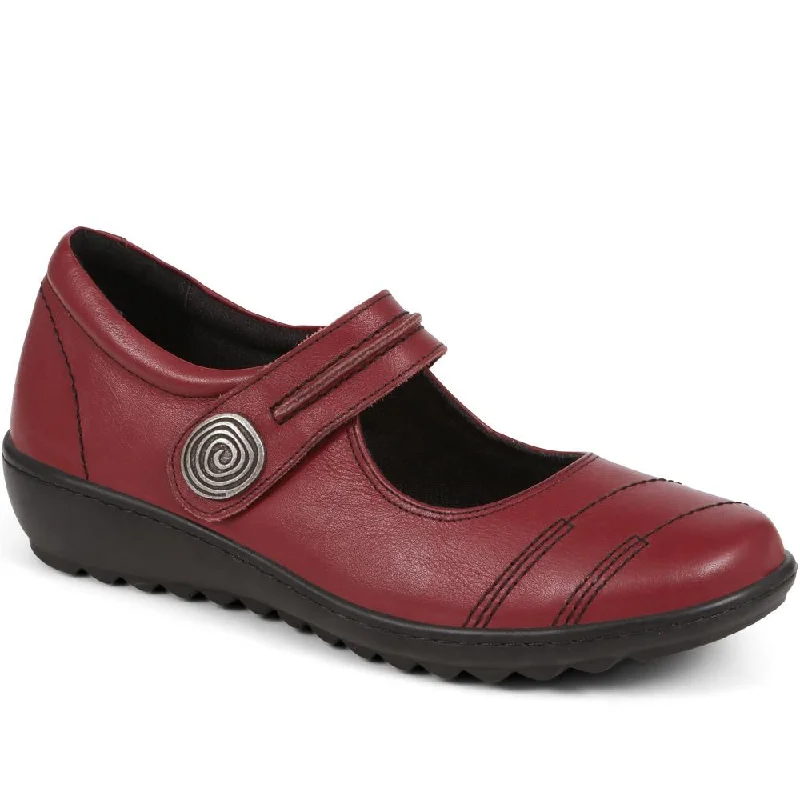 Women's casual flat shoes for all - day comfortSmart Leather Mary Janes - LUCK38005 / 324 544 Women's casual flat shoes for all - day comfortSmart Leather Mary Janes - LUCK38005 / 324 544