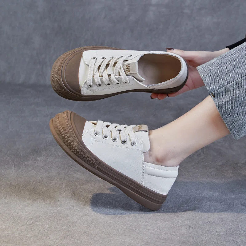 Women's casual shoes with shock - absorbing soles for a smooth strideWomen Minimalist Fashion Flat Soft Leather Casual Shoes Women's casual shoes with shock - absorbing soles for a smooth strideWomen Minimalist Fashion Flat Soft Leather Casual Shoes