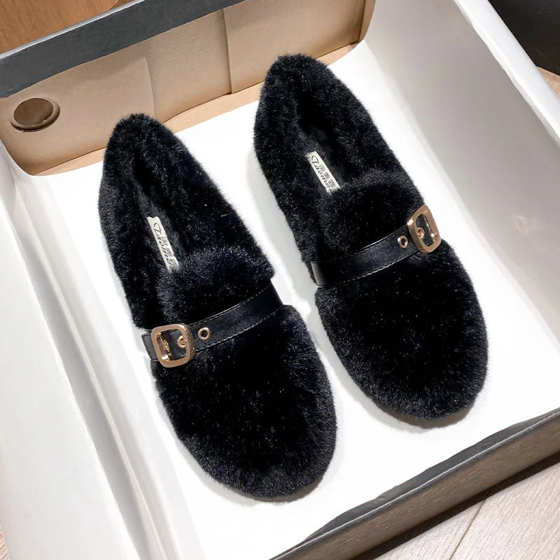 Women's casual sandals for warm - weather outingsWomen Minimalist Flat Soft Furred Casual Shoes Women's casual sandals for warm - weather outingsWomen Minimalist Flat Soft Furred Casual Shoes