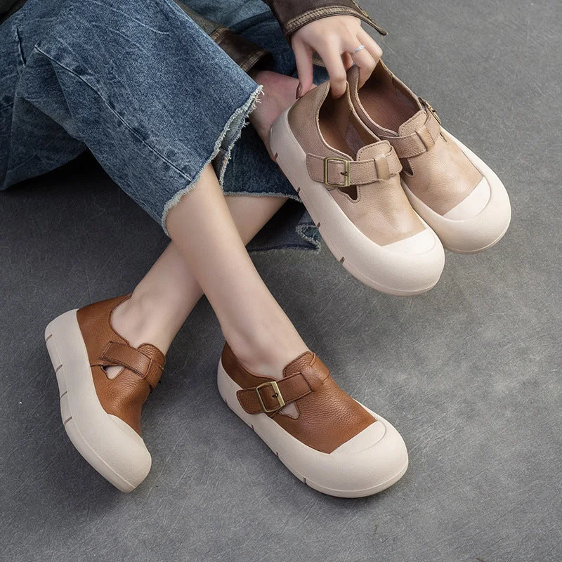 Women's casual shoes for shopping tripsWomen Minimalist Leather Velcro Flat Casual Shoes Women's casual shoes for shopping tripsWomen Minimalist Leather Velcro Flat Casual Shoes