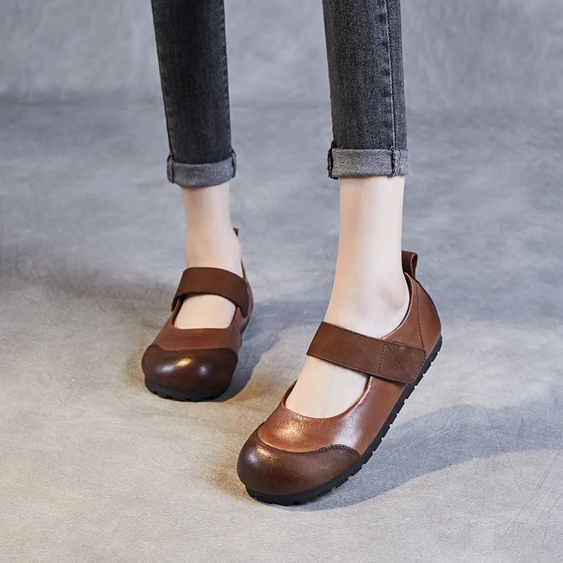 Women's casual shoes with buckles for a classic touchWomen Minimalist Retro Leather Soft Flat Casual Shoes Women's casual shoes with buckles for a classic touchWomen Minimalist Retro Leather Soft Flat Casual Shoes