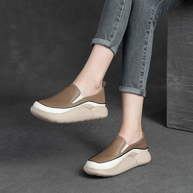 Women's casual shoes with shock - absorbing soles for a smooth strideWomen Minimalist Soft Leather Casual Shoes Women's casual shoes with shock - absorbing soles for a smooth strideWomen Minimalist Soft Leather Casual Shoes