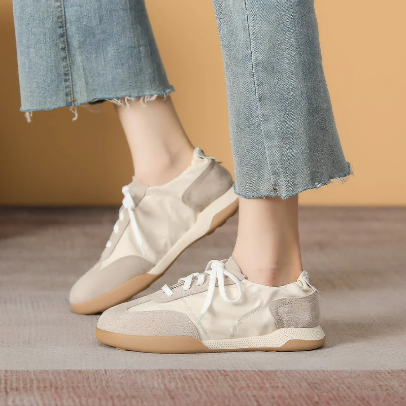 Women's casual shoes with buckles for a classic touchWomen Patchwork Leather Comfort Soft Casual Shoes Women's casual shoes with buckles for a classic touchWomen Patchwork Leather Comfort Soft Casual Shoes