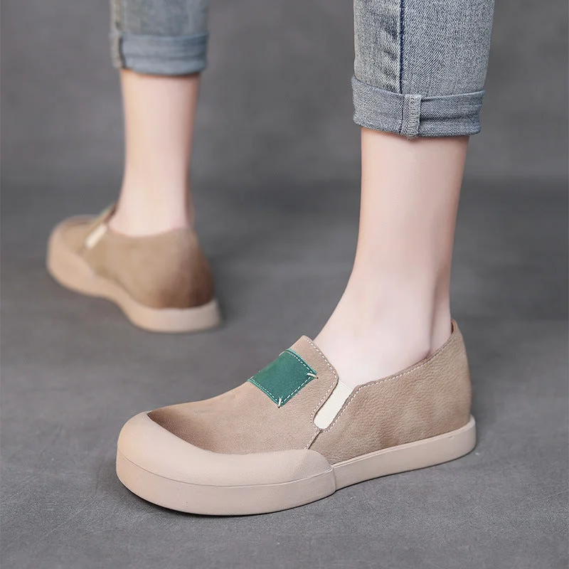 Women's casual shoes with glitter accents for a touch of glamourWomen Retro Minimalist Leather Casual Shoes Women's casual shoes with glitter accents for a touch of glamourWomen Retro Minimalist Leather Casual Shoes