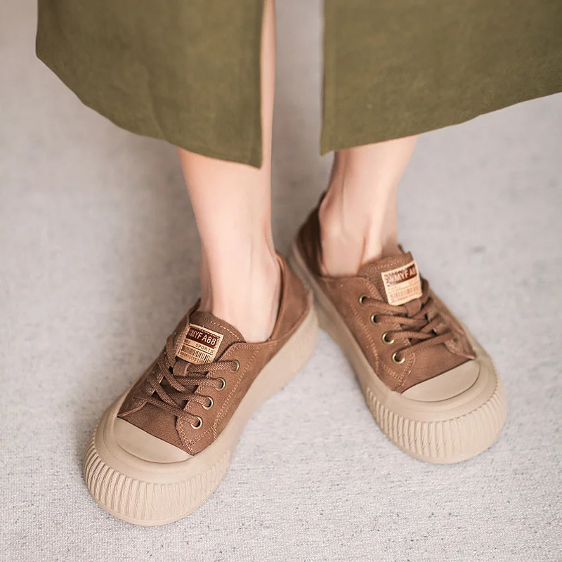 Women's casual shoes with polka - dot patterns for a fun lookWomen Retro Minimalist Leather Soft Flat Casual Shoes Women's casual shoes with polka - dot patterns for a fun lookWomen Retro Minimalist Leather Soft Flat Casual Shoes