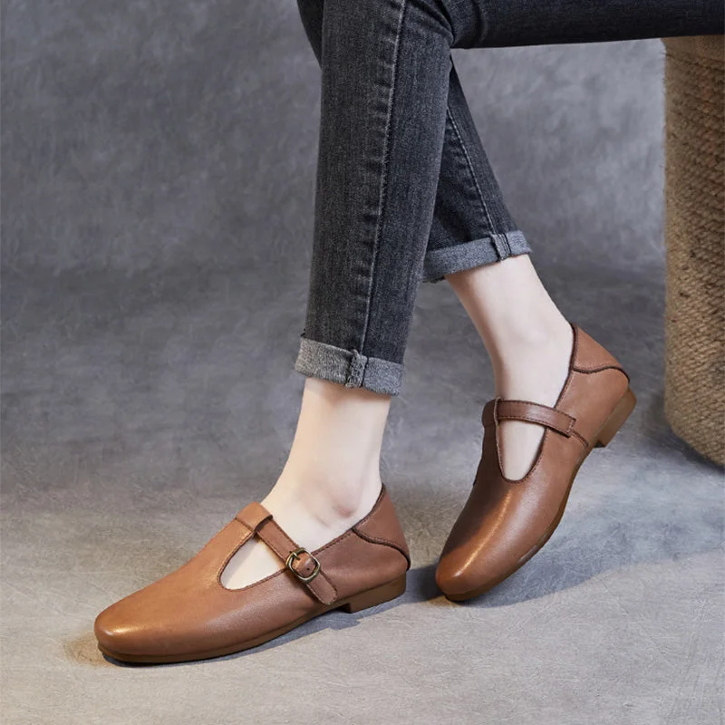 Women's casual shoes with memory foam insoles for extra comfortWomen Retro Soft Cowhide Leather Flat Casual Shoes Women's casual shoes with memory foam insoles for extra comfortWomen Retro Soft Cowhide Leather Flat Casual Shoes