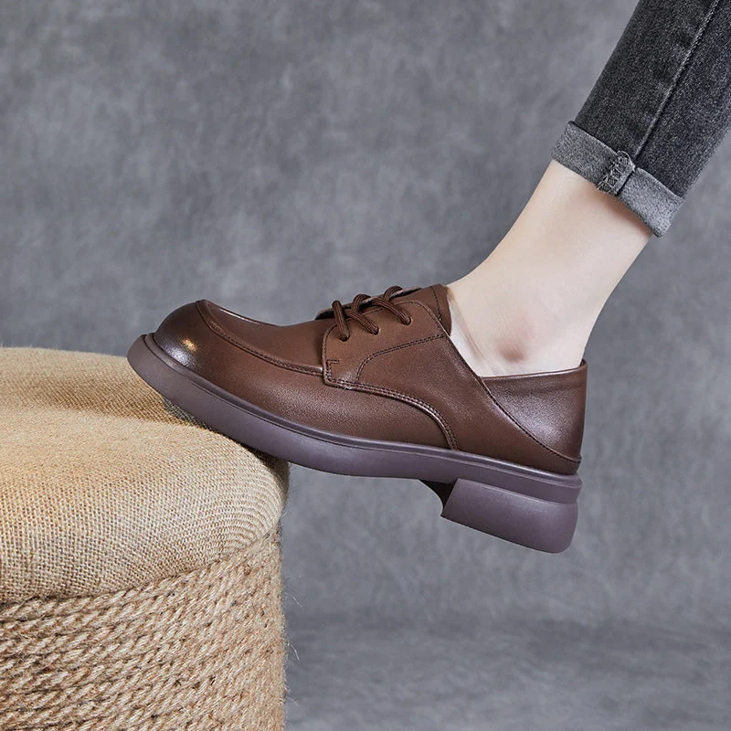 Women's casual shoes in beige for a neutral optionWomen Retro Soft Cowhide Minimalist Casual Shoes Women's casual shoes in beige for a neutral optionWomen Retro Soft Cowhide Minimalist Casual Shoes