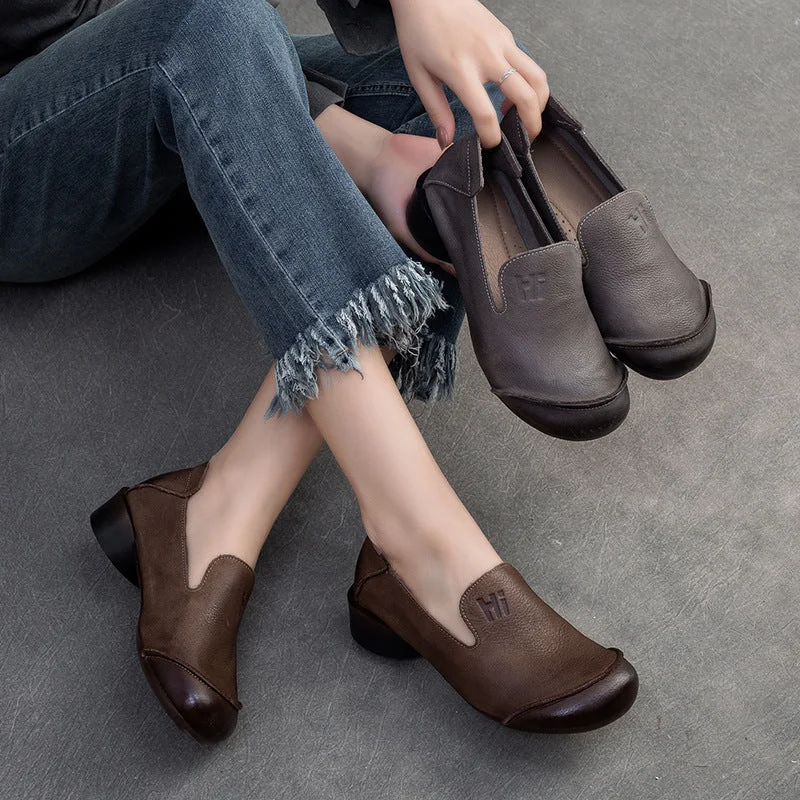 Women's casual shoes with floral prints for a feminine flairWomen Retro Soft Leather Minimalist Casual Shoes Women's casual shoes with floral prints for a feminine flairWomen Retro Soft Leather Minimalist Casual Shoes