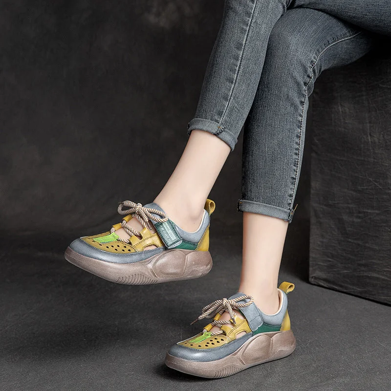 Women's casual shoes with polka - dot patterns for a fun lookWomen Summer Hollow Leather Fashion Casual Shoes Women's casual shoes with polka - dot patterns for a fun lookWomen Summer Hollow Leather Fashion Casual Shoes