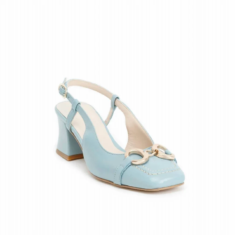Women's Low - Heel Patent Leather Mules in Red for a Bold and Chic Office LookWomen's Casoria Slingback Mules In Powder Blue Women's Low - Heel Patent Leather Mules in Red for a Bold and Chic Office LookWomen's Casoria Slingback Mules In Powder Blue